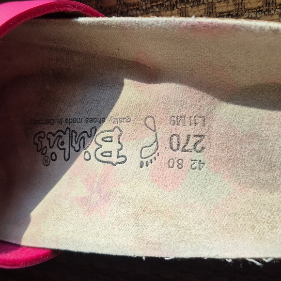 Birki's Quality Shoes Made In Germany Hot Pink 42 Size Ladies 11 Men Size 9 - Picture 7 of 8